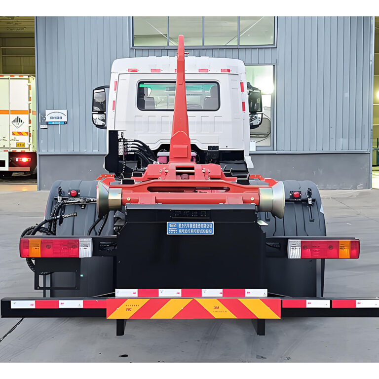 Exportação de camiões de lixo automáticos destacáveis eléctricos (sistema de elevação de gancho com emissões zero)