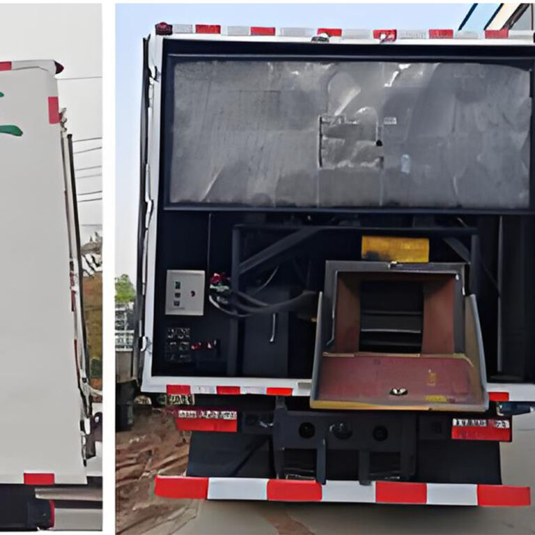 Industrial Waste Crusher Truck Mobile Shredder store