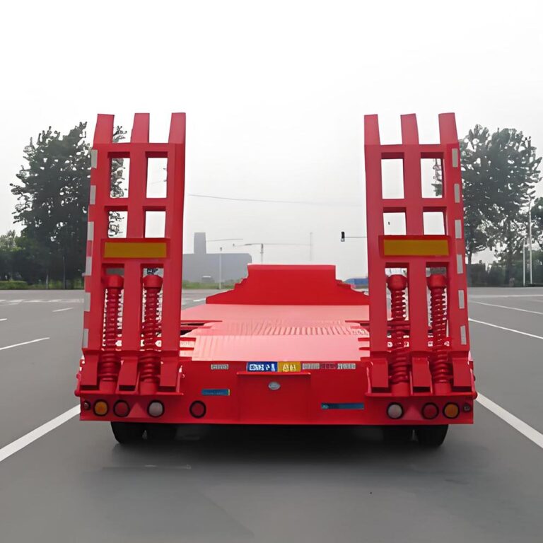 Tieflader Flachbett-Sattelauflieger Unternehmen